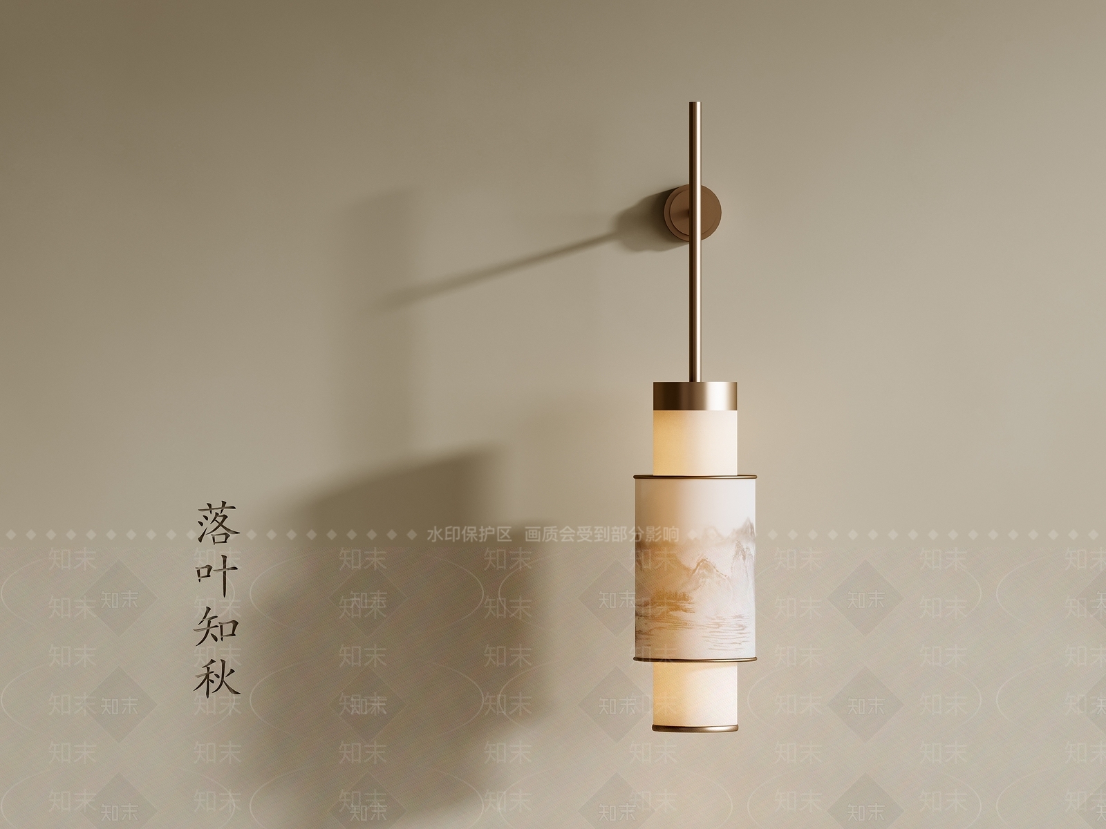 新中式中式壁灯3D模型下载【ID:1202044512】