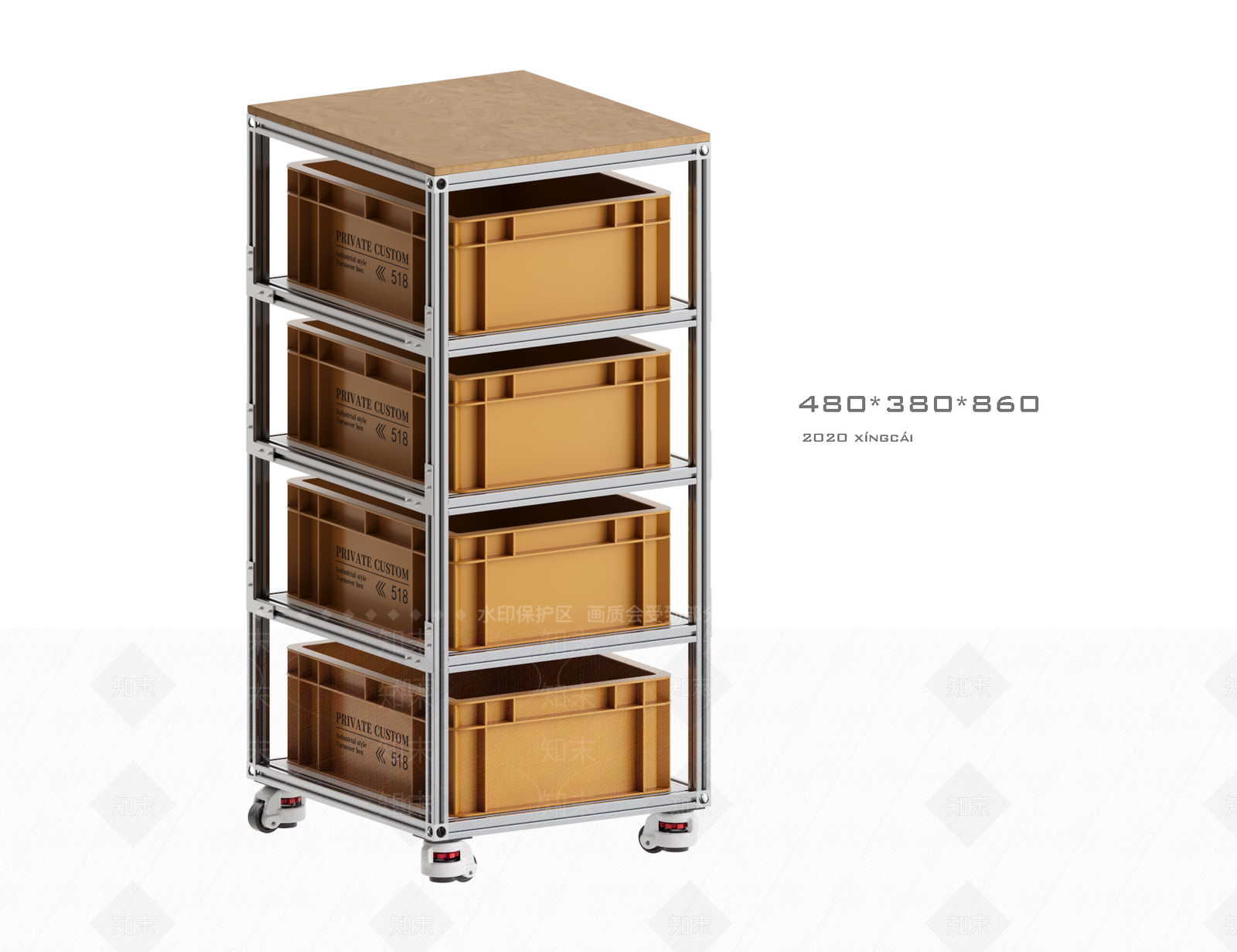 复古工业储物柜SU模型下载【ID:1202048064】