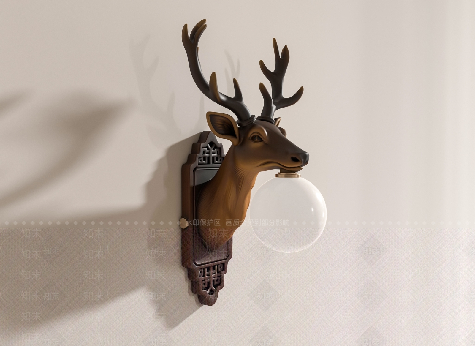 复古壁灯SU模型下载【ID:1202046701】