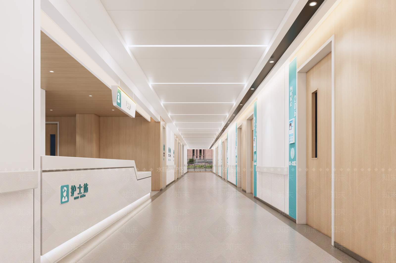 现代新中式医院SU模型下载【ID:1202047680】