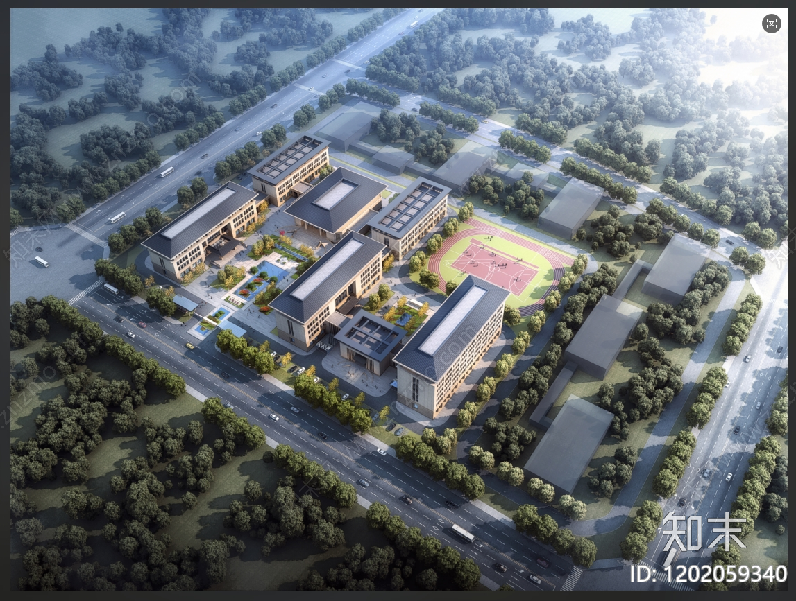 新中式文化建筑下载【ID:1202059340】