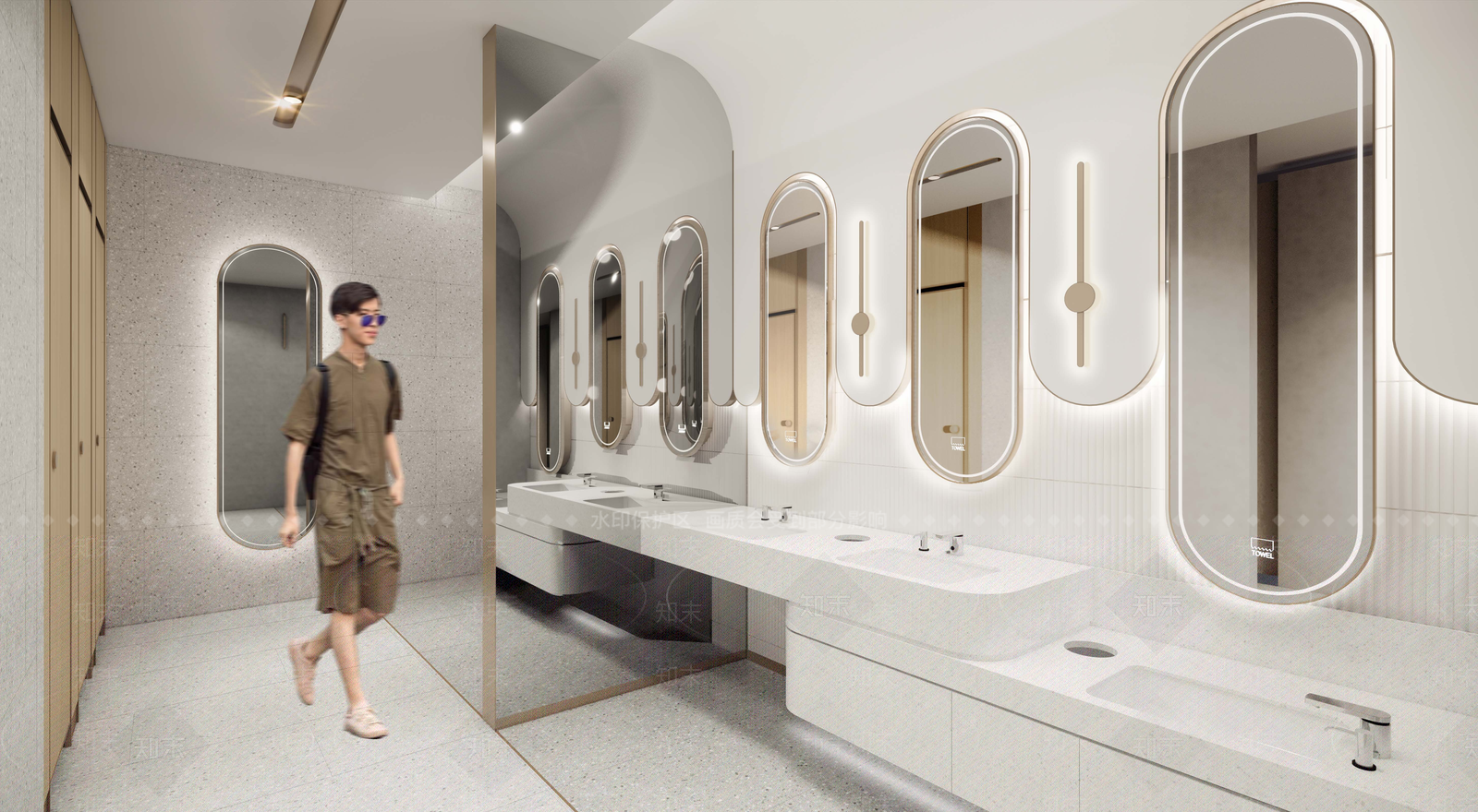 现代公共卫生间SU模型下载【ID:1202060887】