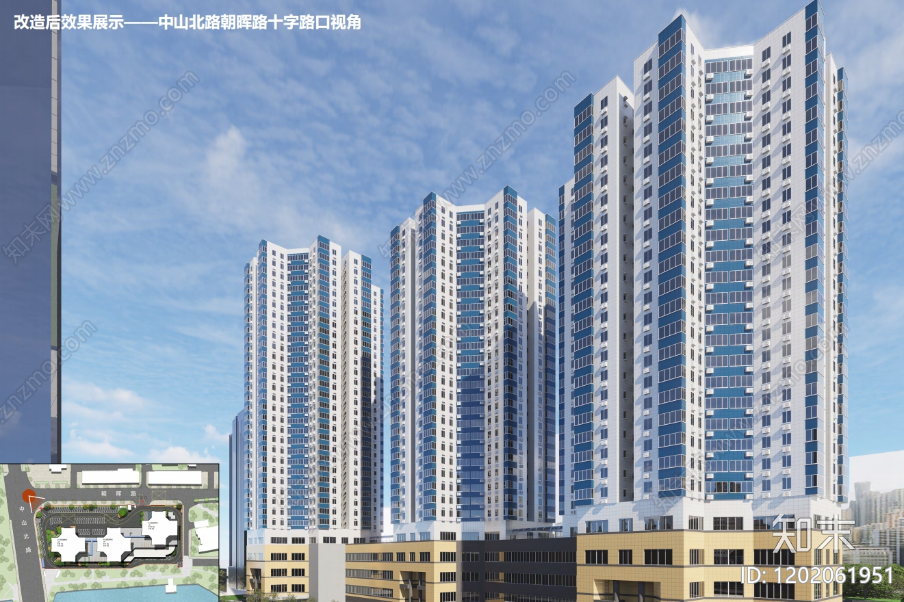 新中式现代老旧小区改造下载【ID:1202061951】