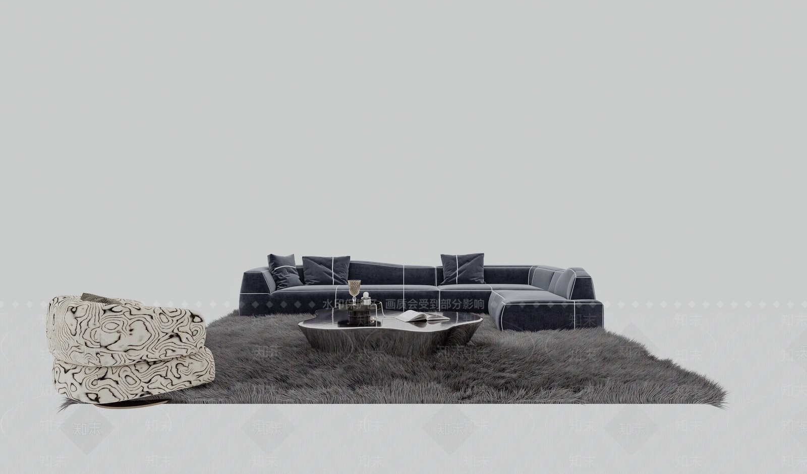 意式轻奢三人沙发3D模型下载【ID:1202064545】