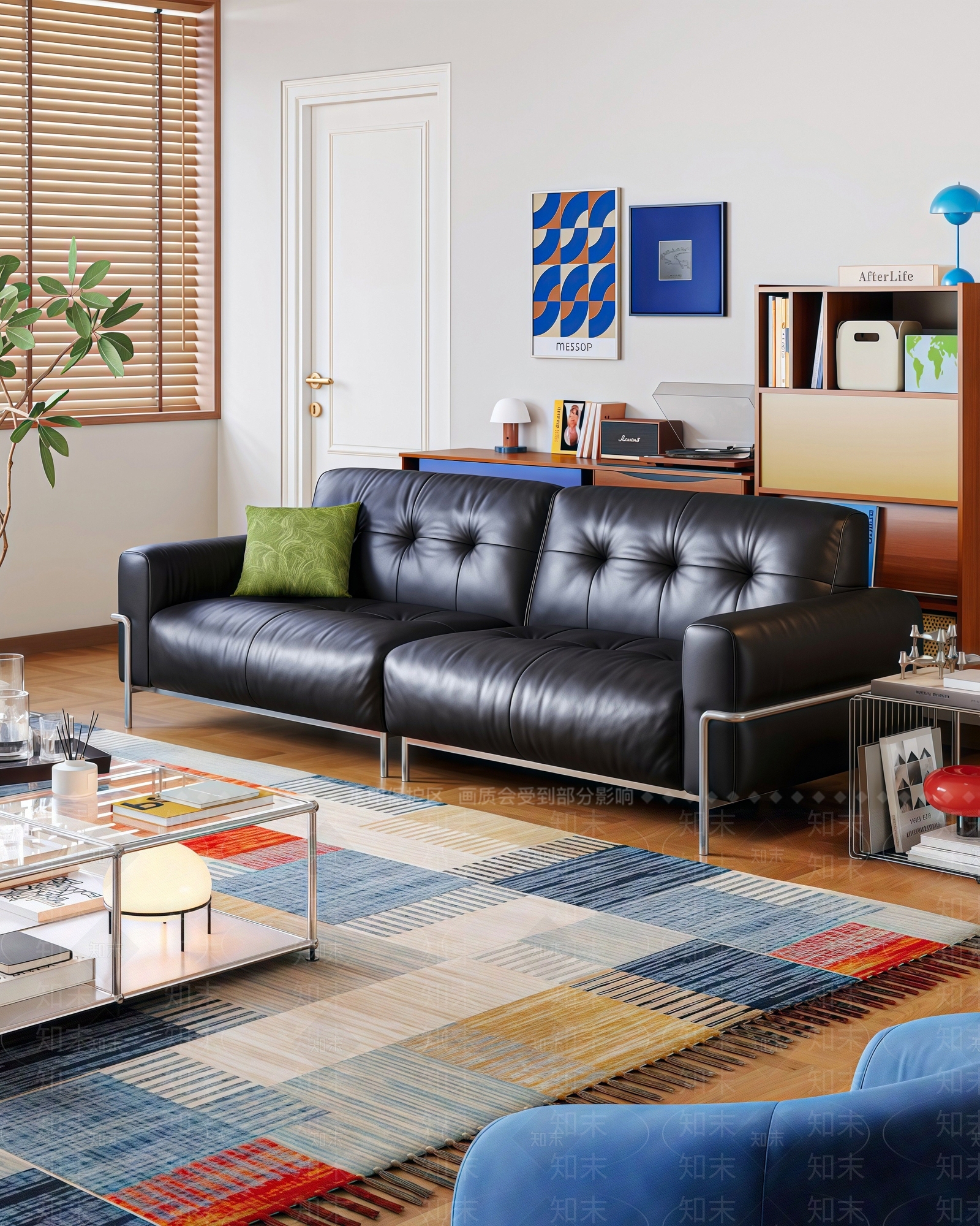 简约现代多人沙发3D模型下载【ID:1202064023】