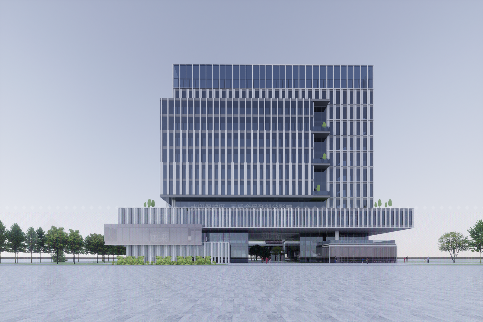 现代办公楼SU模型下载【ID:1202068879】