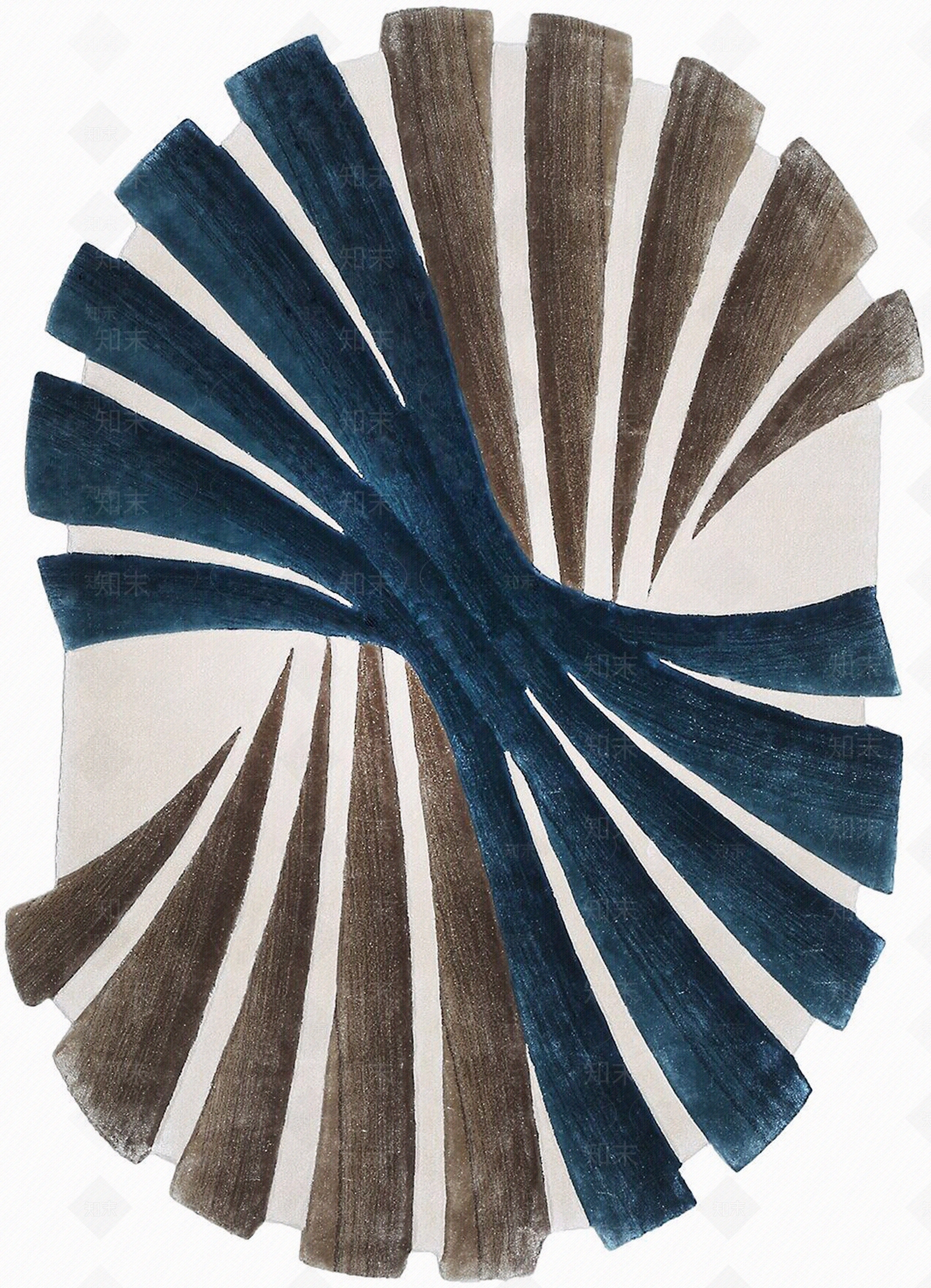 现代轻奢条纹地毯贴图