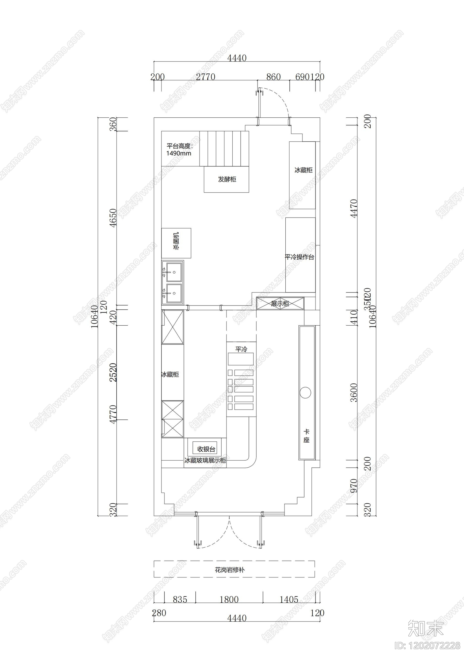 现代其他餐饮空间cad施工图下载【ID:1202072228】