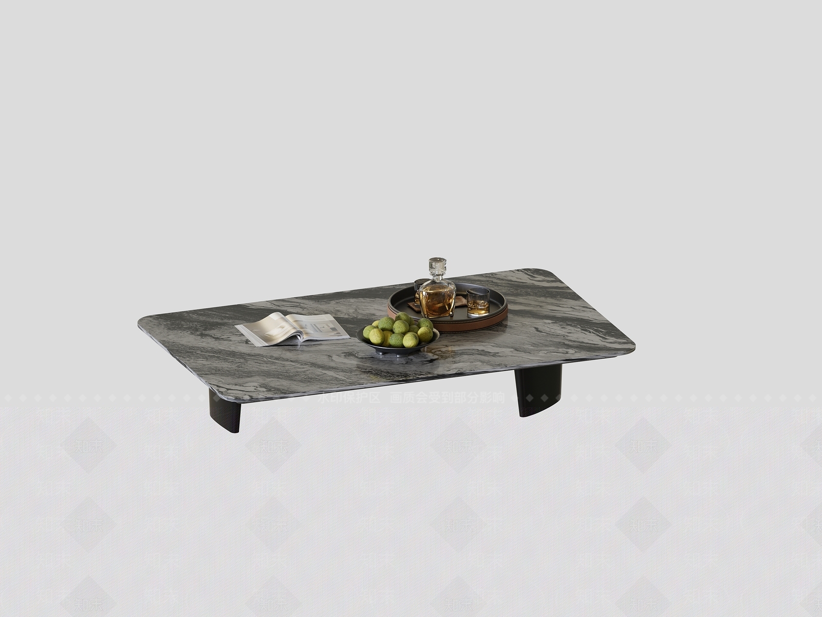 现代茶几3D模型下载【ID:1202074138】