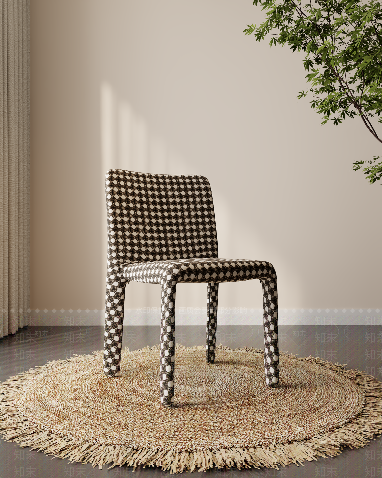 餐椅3D模型下载【ID:1202075339】