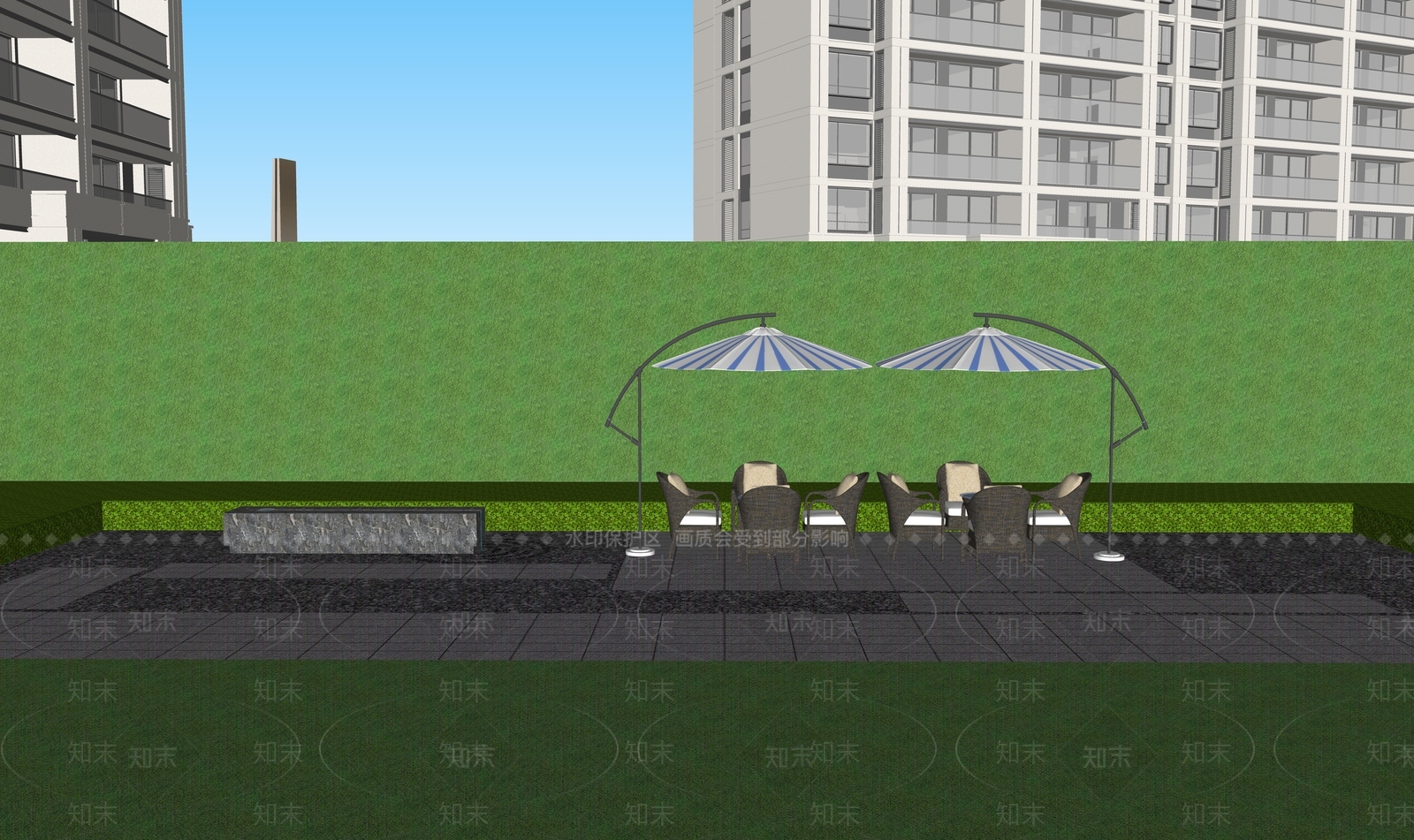 现代售楼处SU模型下载【ID:1202079276】