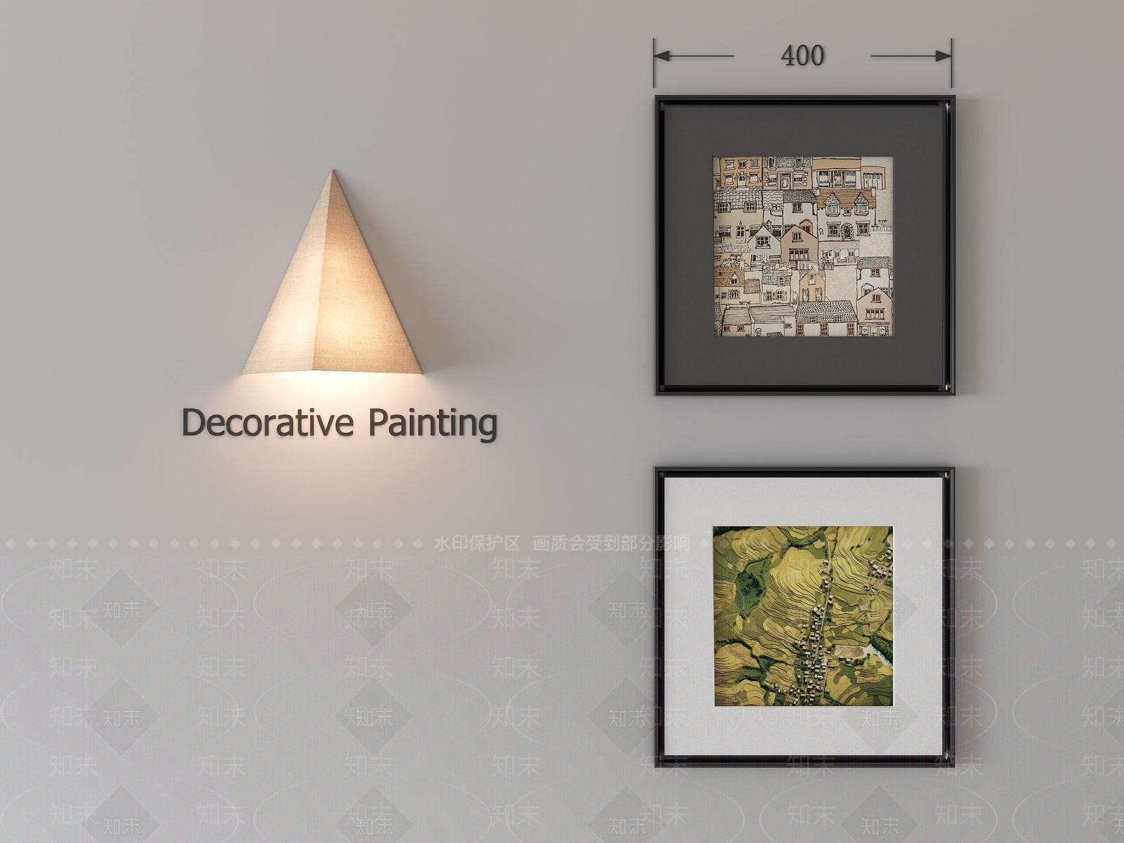 现代挂画3D模型下载【ID:1202081321】