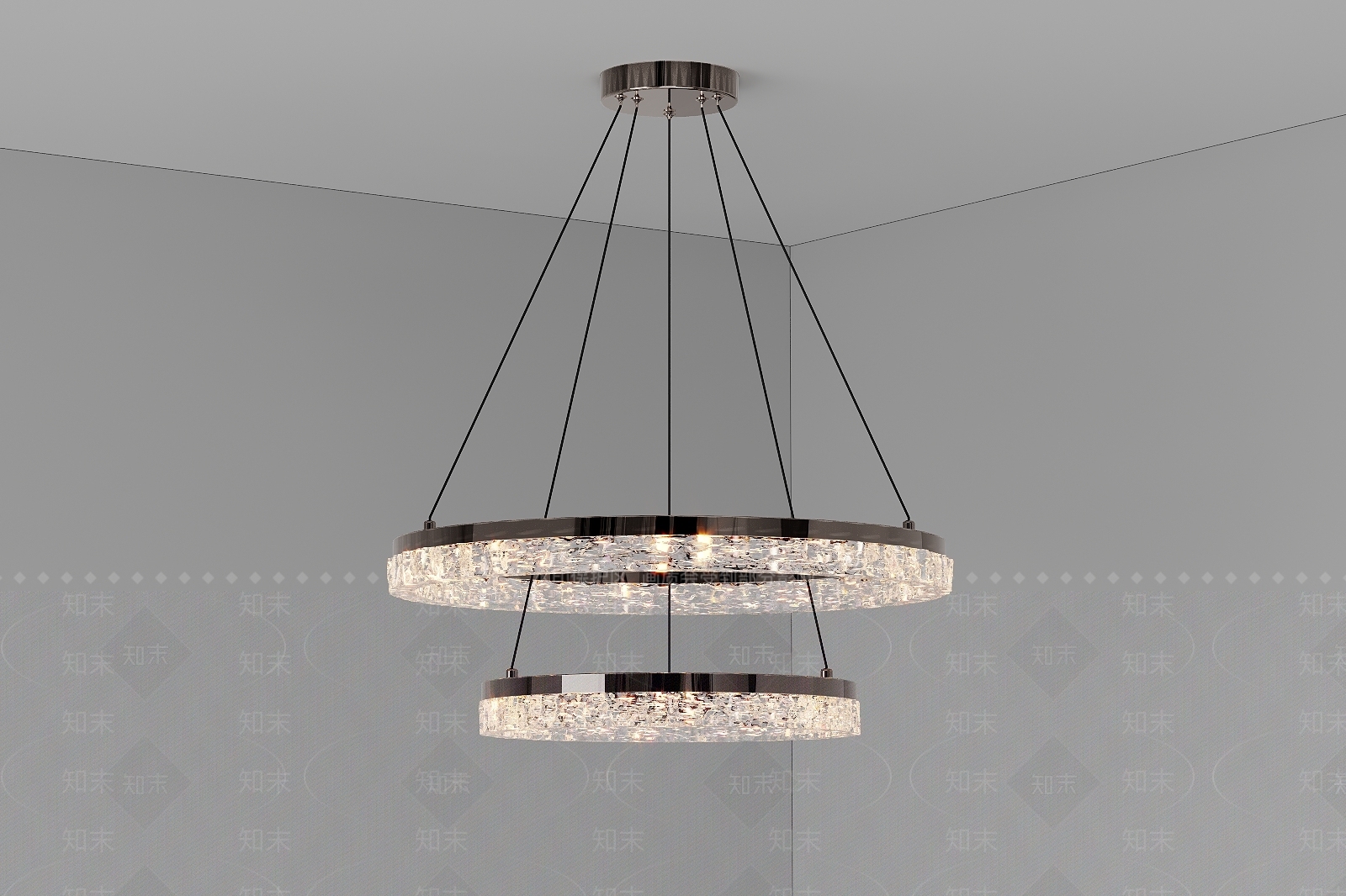 现代轻奢吊灯3D模型下载【ID:1202650383】