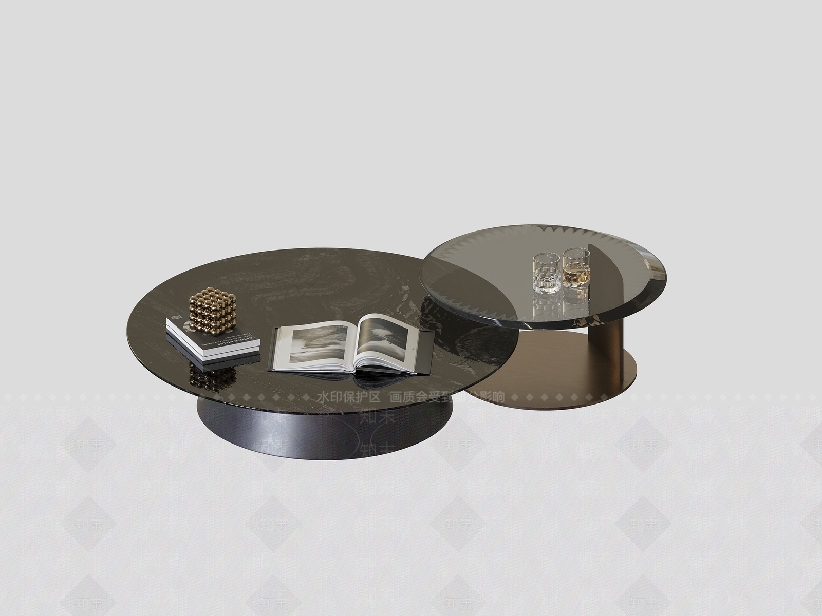 现代茶几3D模型下载【ID:1202086763】
