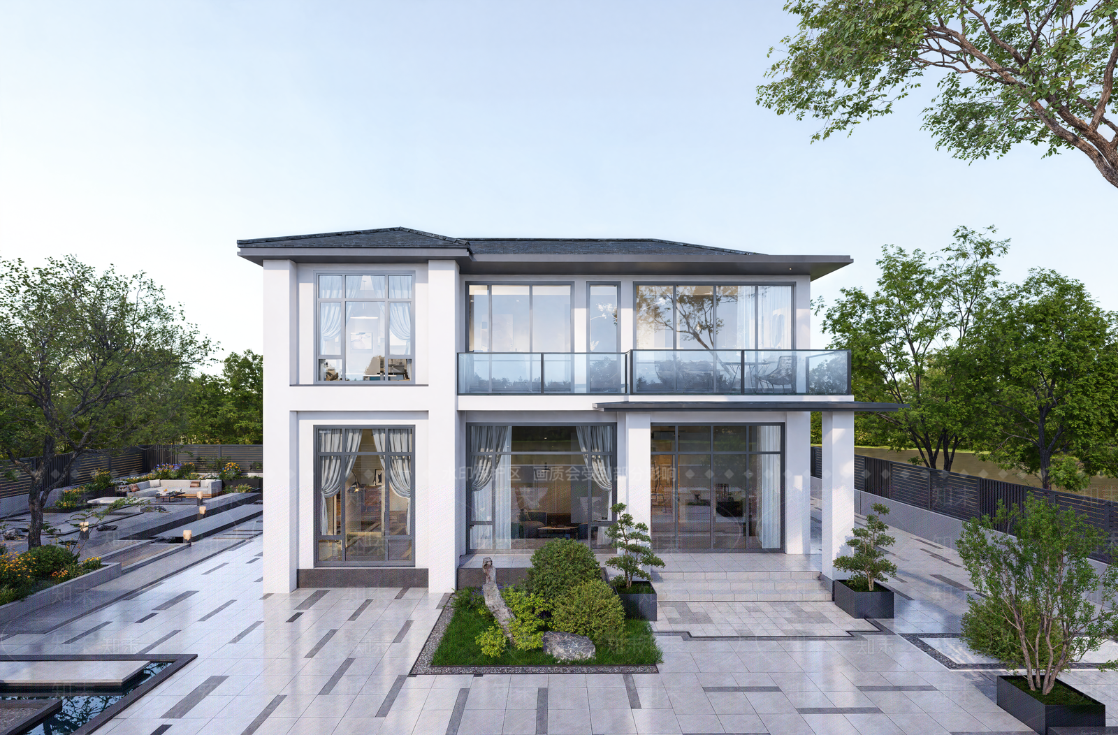 现代乡村民房SU模型下载【ID:1202086836】