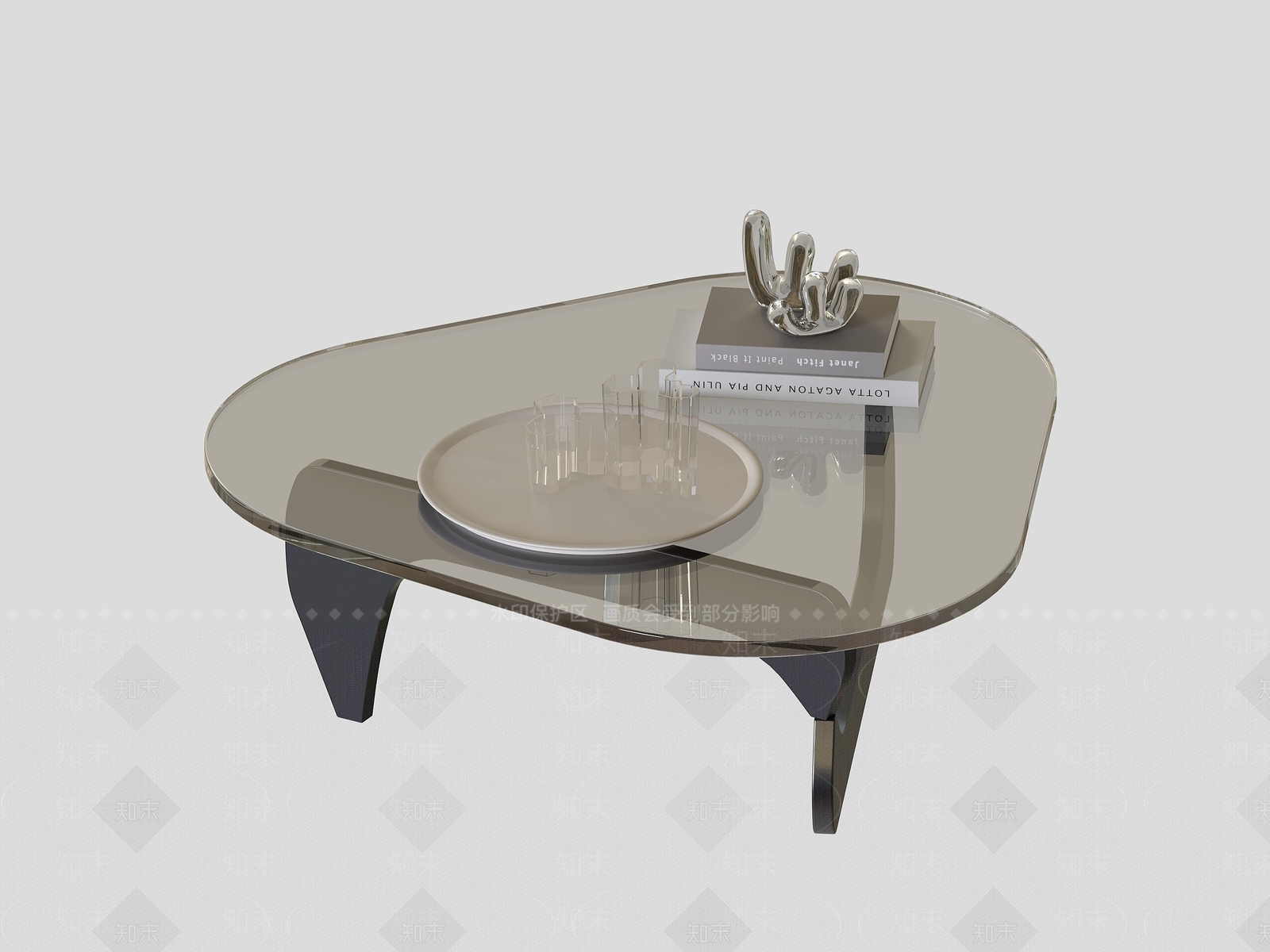 现代茶几3D模型下载【ID:1202087050】