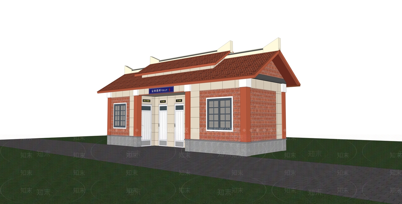 现代口袋公园SU模型下载【ID:1202089854】