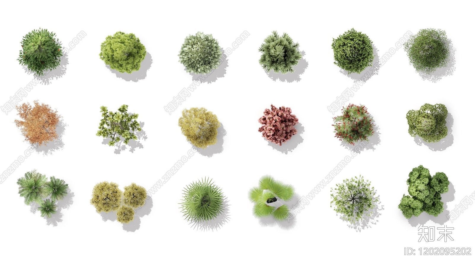 现代中式公园彩平图下载【ID:1202095202】