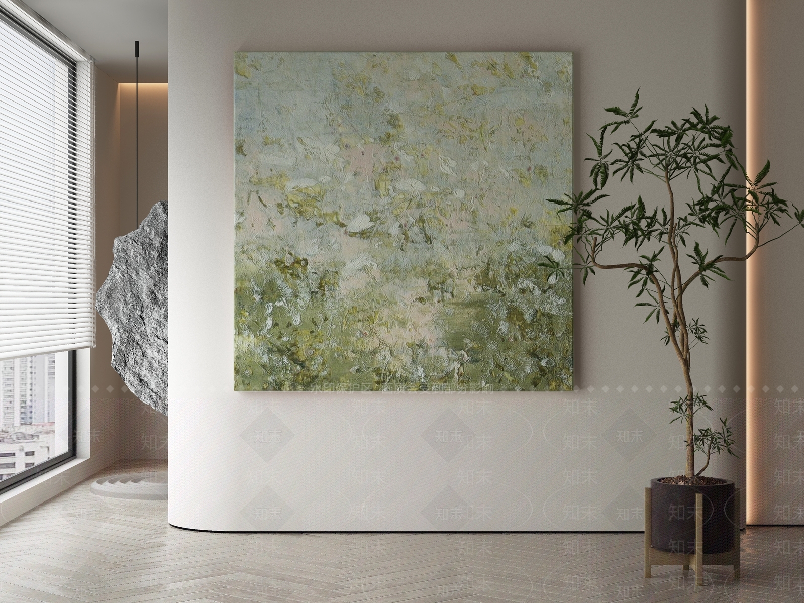 现代侘寂挂画3D模型下载【ID:1202096273】