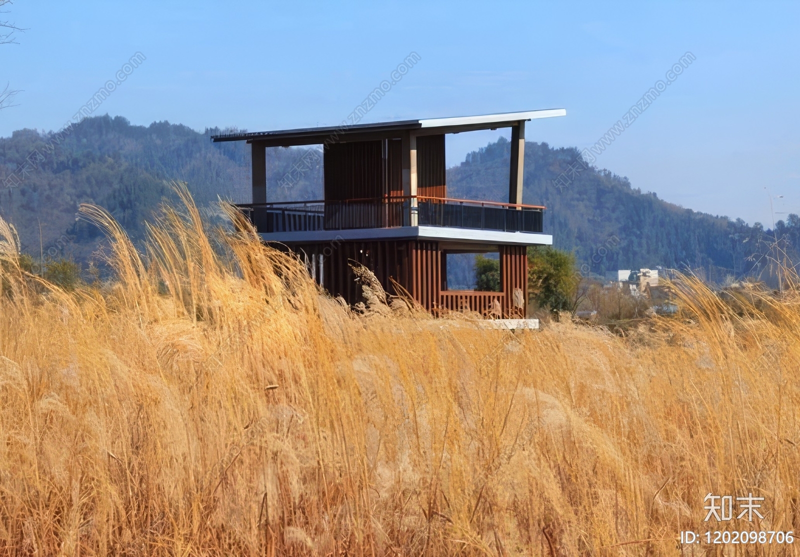 公园观景平台施工图下载【ID:1202098706】