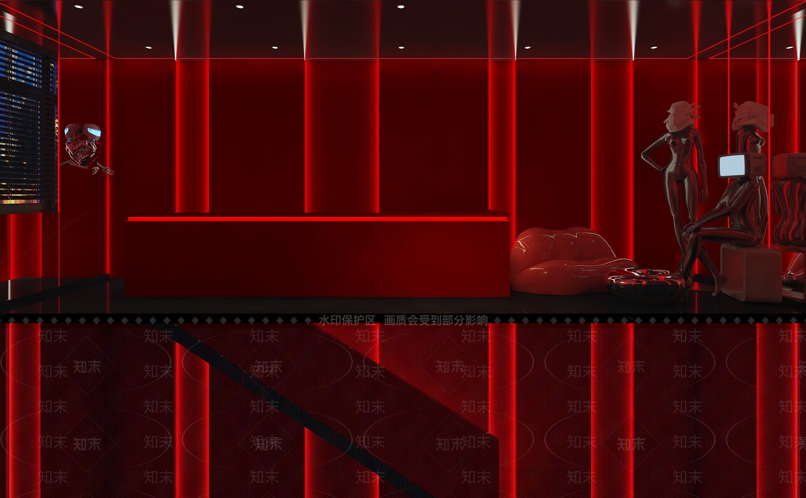 现代走廊3D模型下载【ID:1202319105】