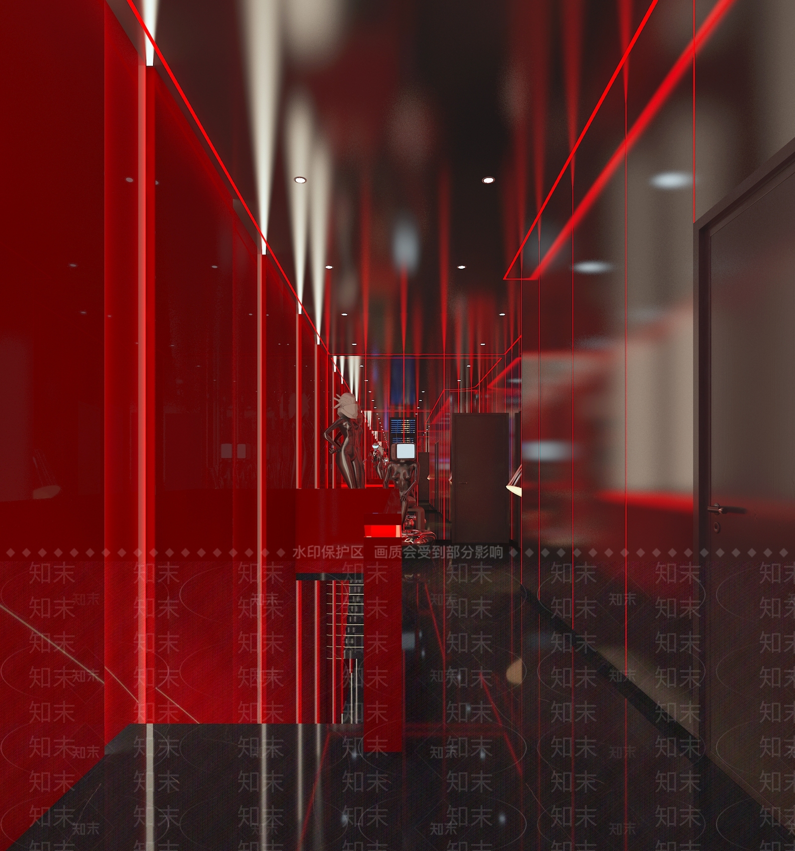 现代走廊3D模型下载【ID:1202319105】
