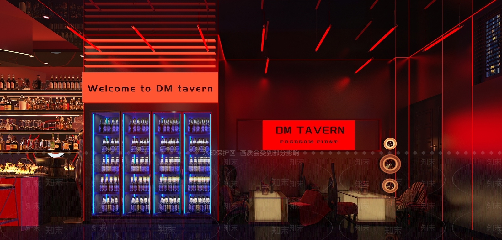 现代酒馆3D模型下载【ID:1202319147】