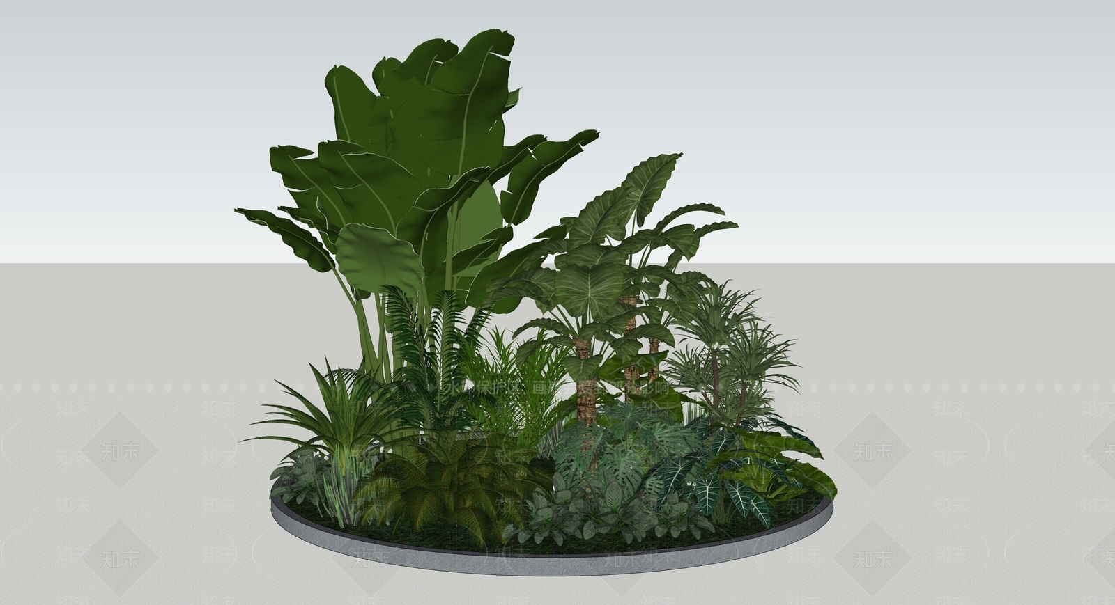 植物组合SU模型下载【ID:1202122106】