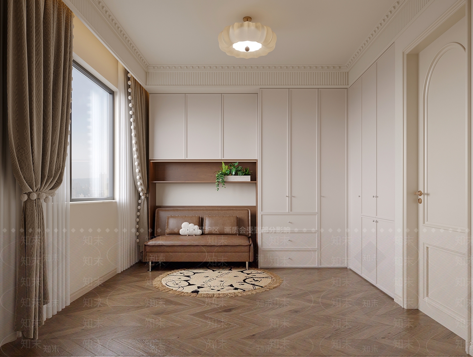 法式单人沙发3D模型下载【ID:1202129899】