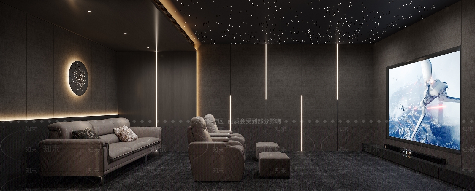 现代影音室3D模型下载【ID:1202139843】