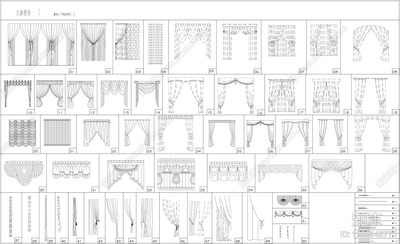 现代新中式家装图库施工图下载【ID:1202142770】