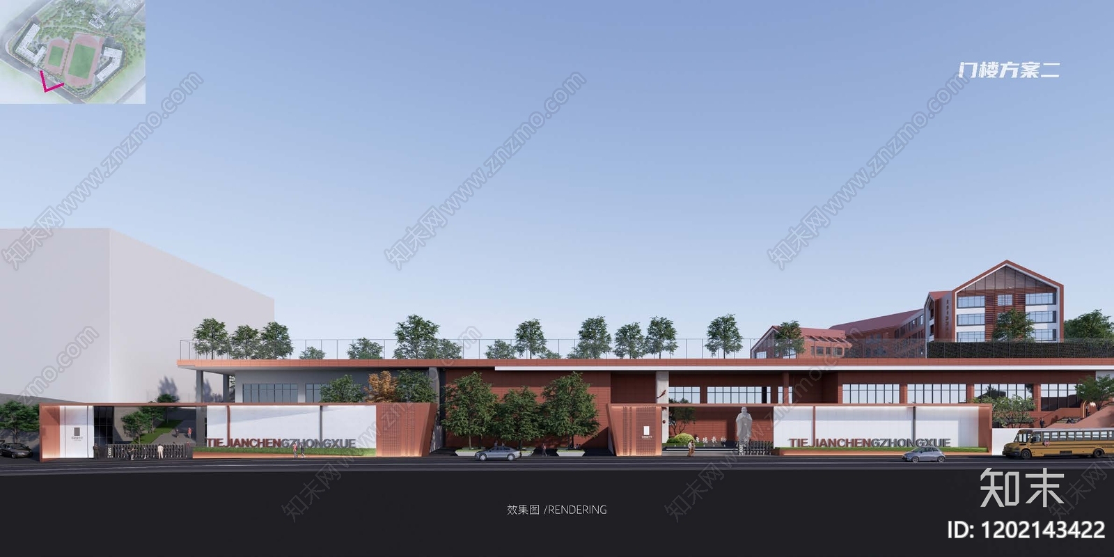 新中式现代中小学景观下载【ID:1202143422】
