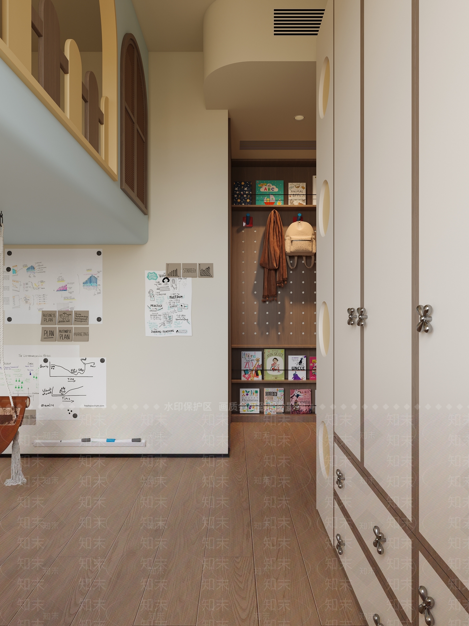 带收纳盒的储物台储物柜3D模型下载【ID:1227464724】