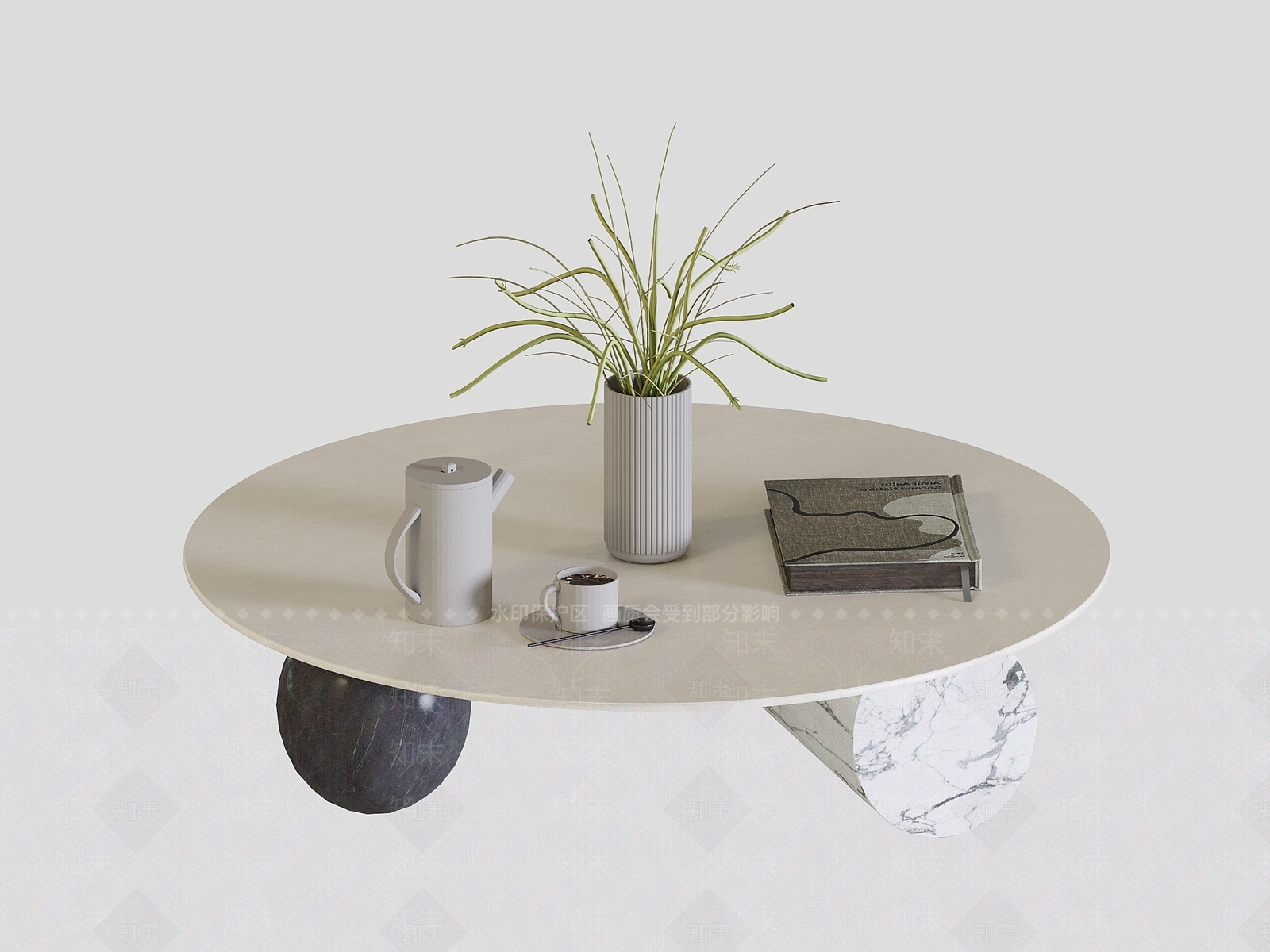 现代茶几3D模型下载【ID:1202153678】