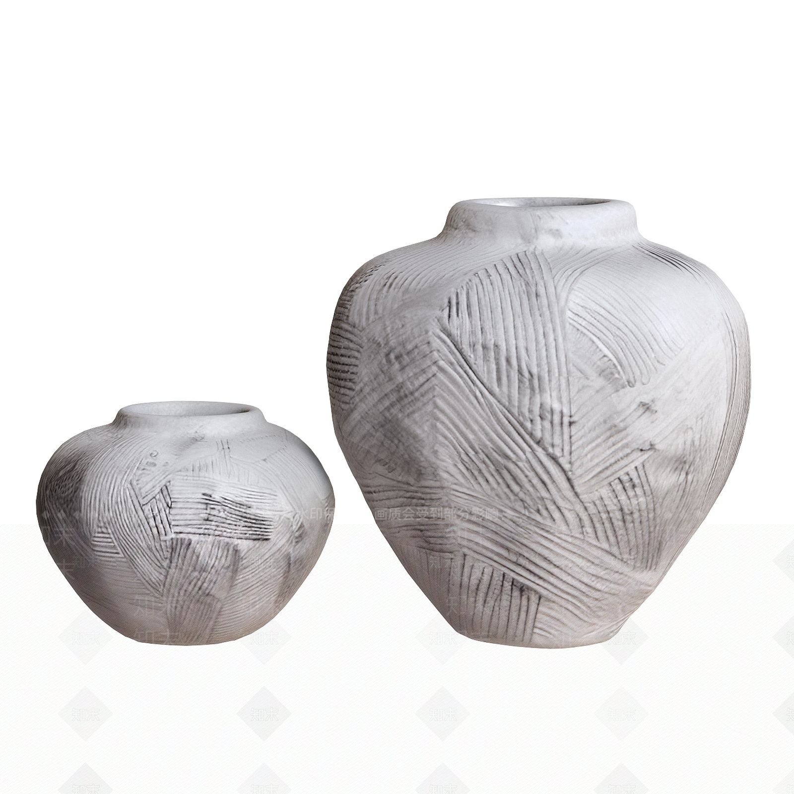 侘寂现代罐子3D模型下载【ID:1202146325】