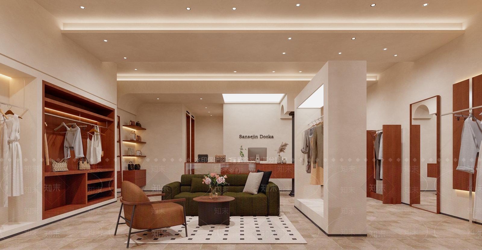 侘寂轻奢服装店3D模型下载【ID:1202148911】