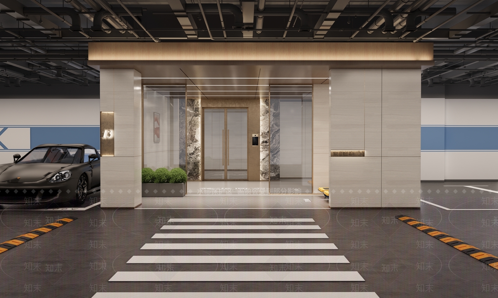 现代轻奢其他公共空间SU模型下载【ID:1202149695】