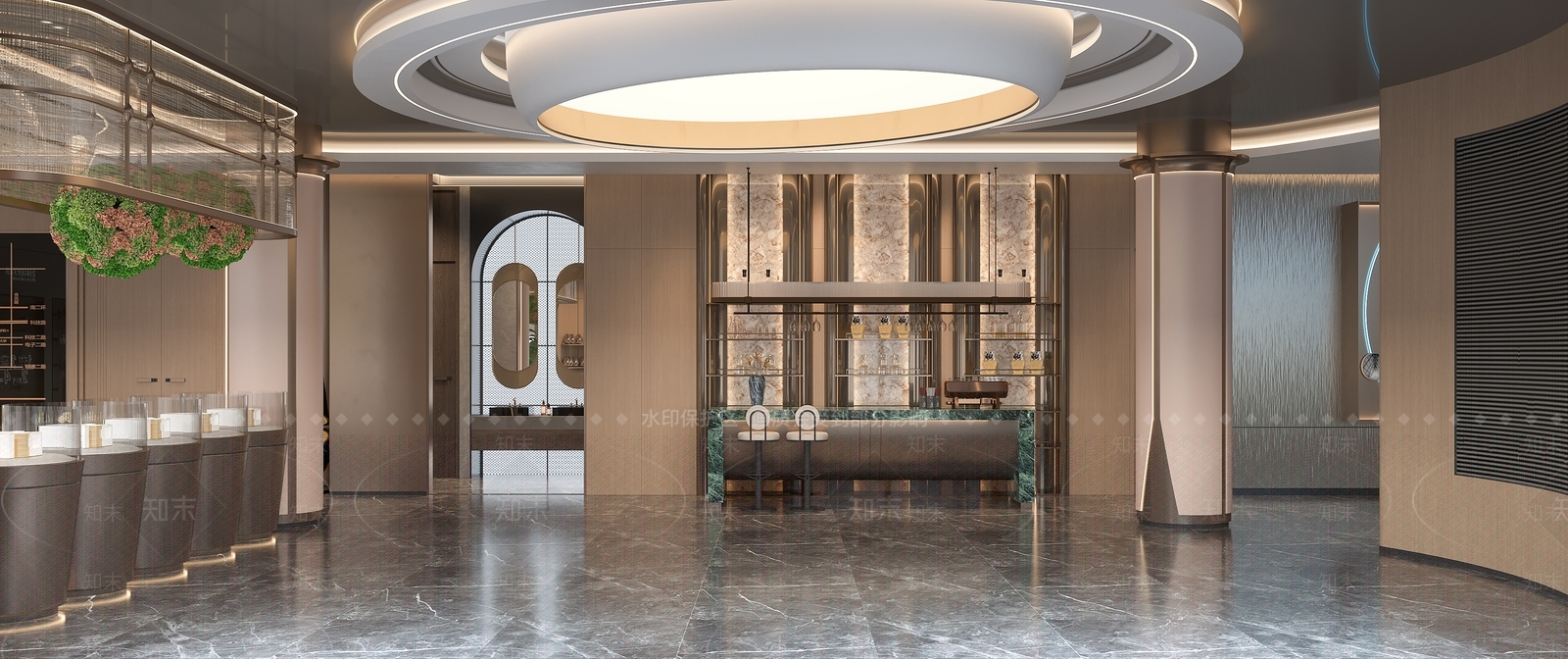 现代轻奢售楼处3D模型下载【ID:1202149916】