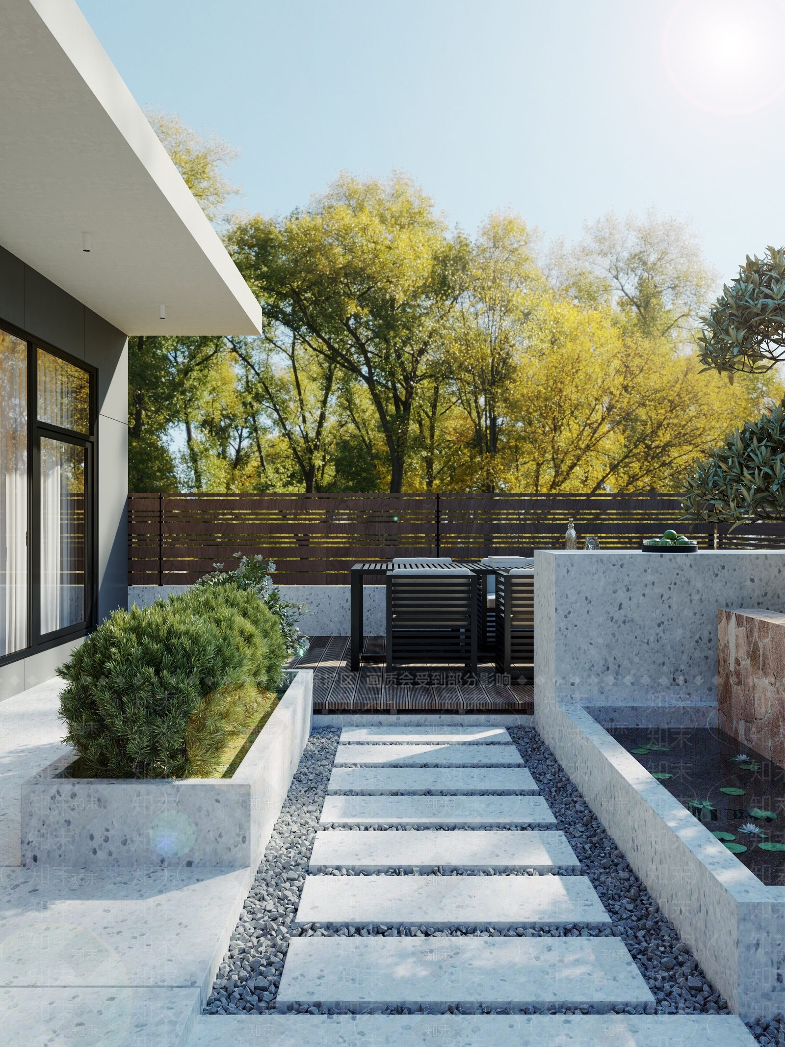 现代意式阳台3D模型下载【ID:1202154174】