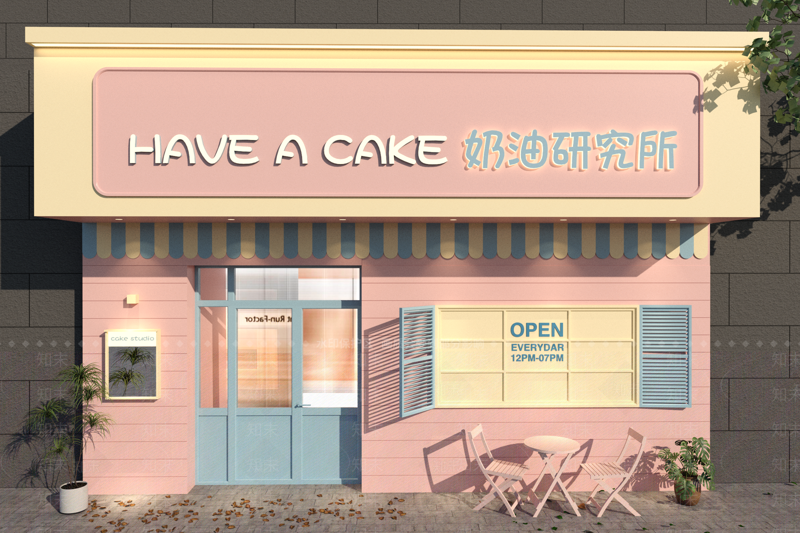 现代甜品面包店SU模型下载【ID:1202158208】