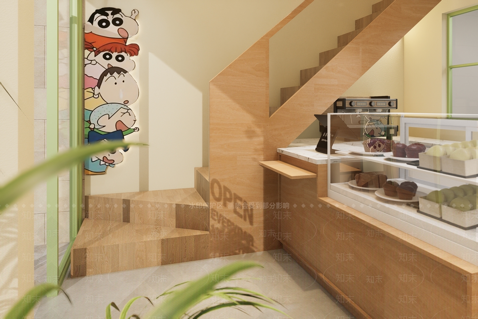 现代咖啡厅SU模型下载【ID:1222224889】