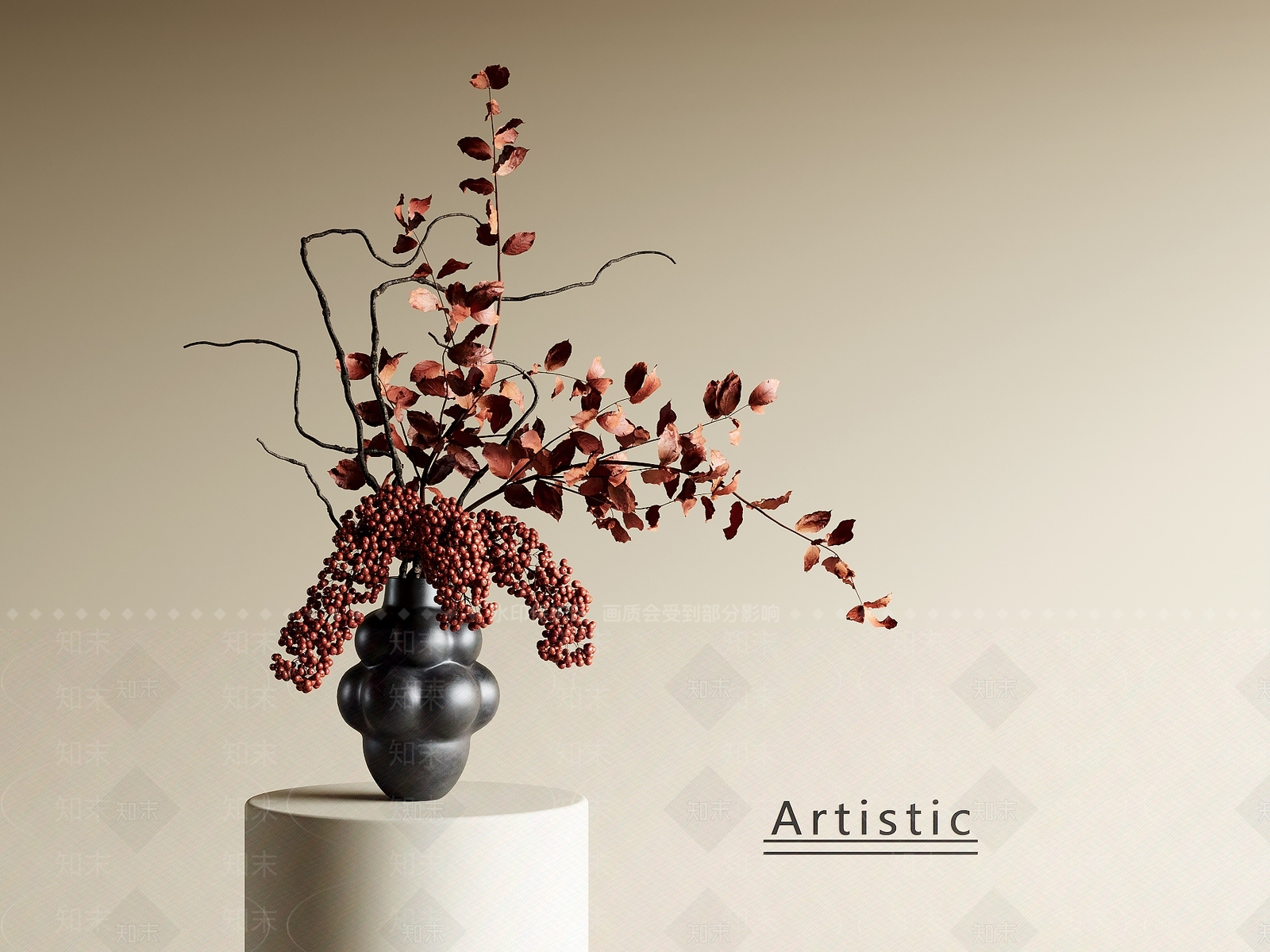 现代中古花瓶SU模型下载【ID:1202162757】