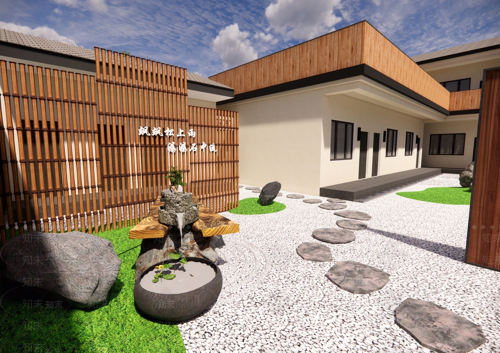现代民宿建筑SU模型下载【ID:1202164469】
