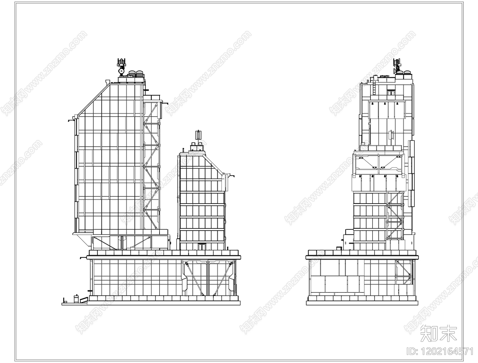 现代其他商业建筑cad施工图下载【ID:1202164571】