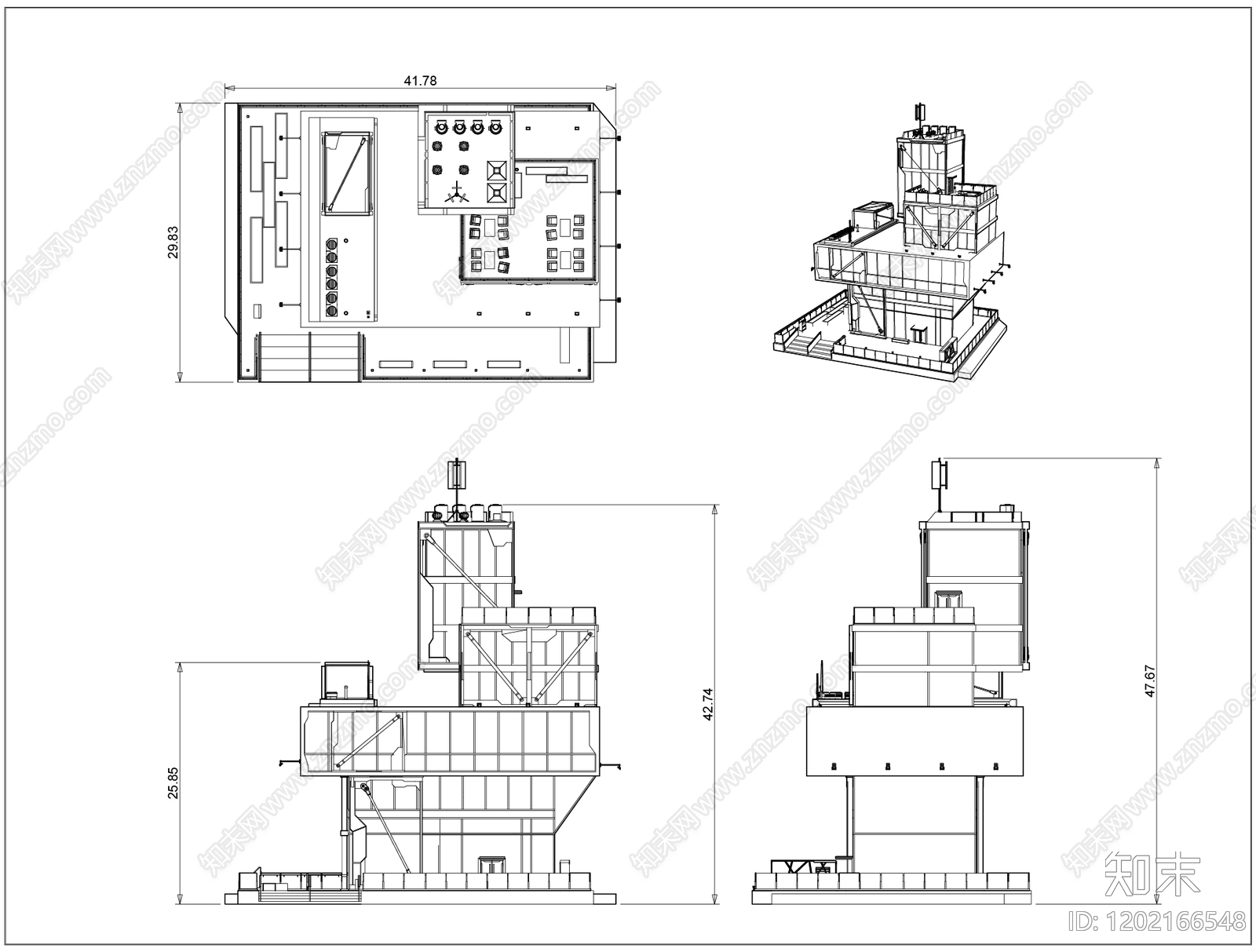 现代其他商业建筑cad施工图下载【ID:1202166548】