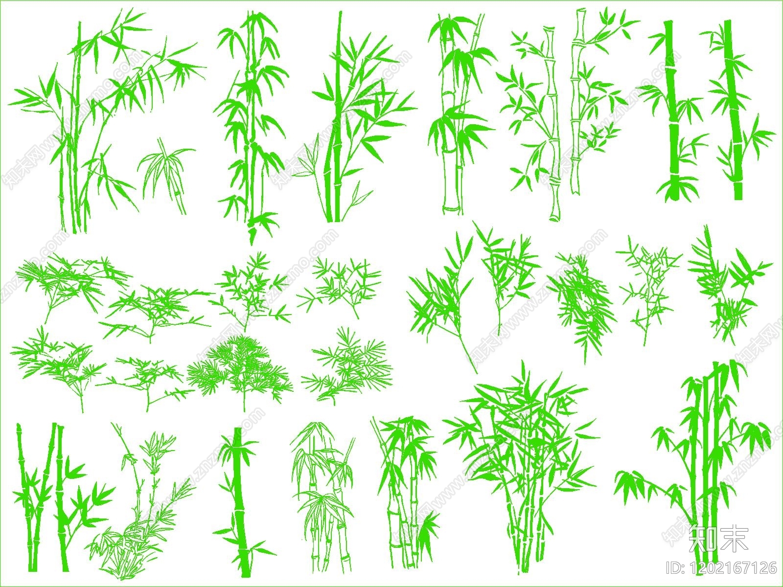 现代绿植施工图下载【ID:1202167126】