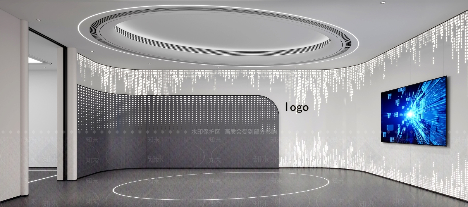 现代极简其他展厅3D模型下载【ID:1202167941】