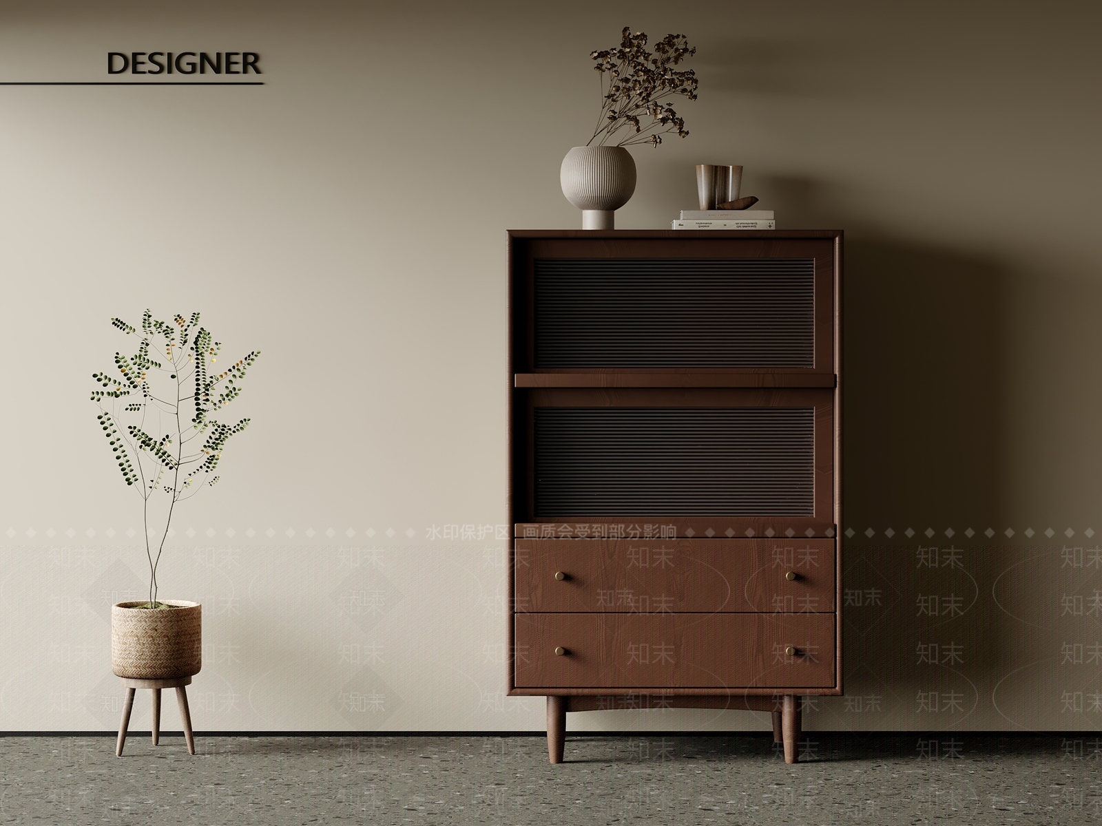 现代其他柜子3D模型下载【ID:1202170286】