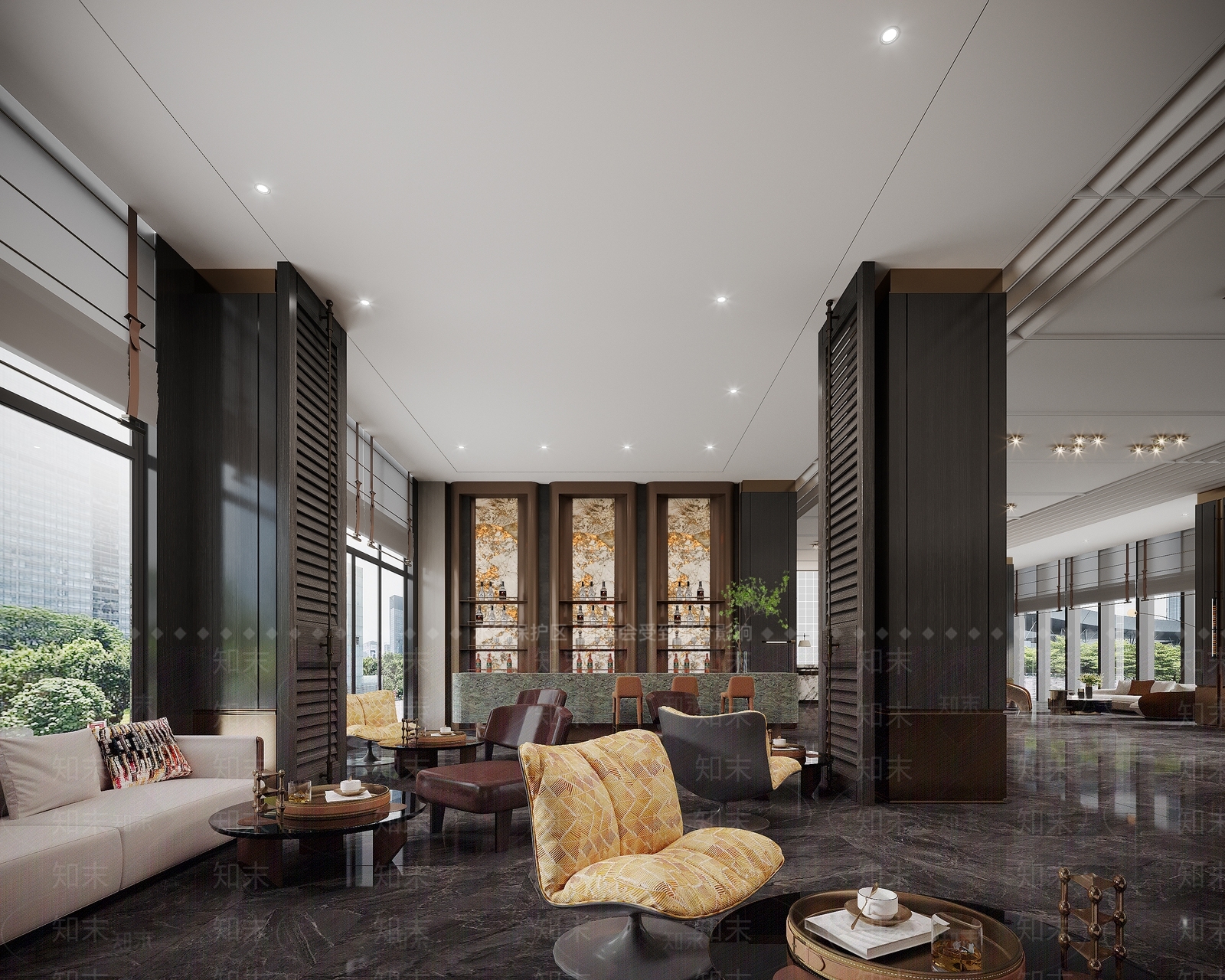 现代轻奢酒店3D模型下载【ID:1202176046】