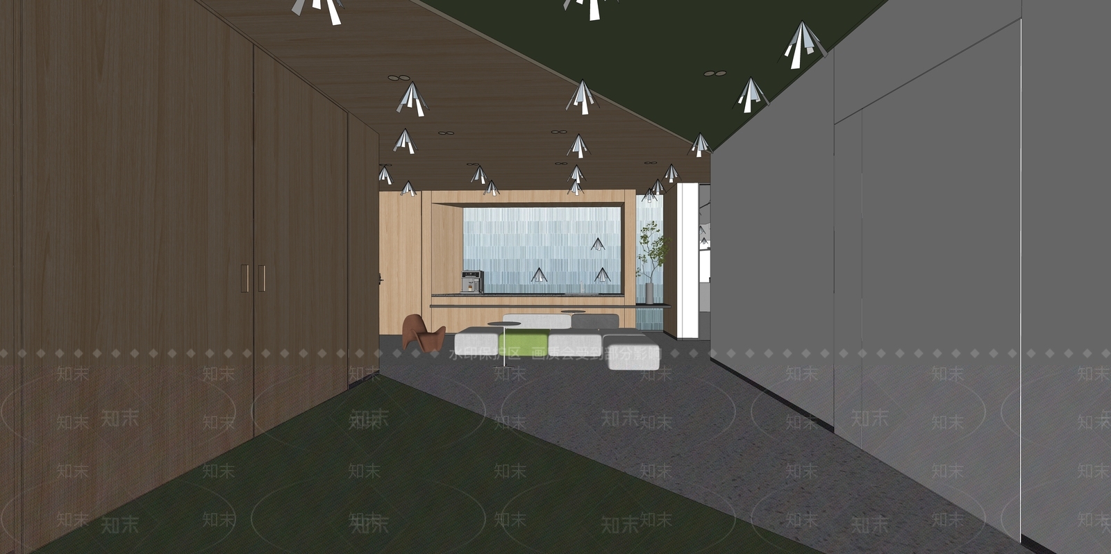 现代茶水间SU模型下载【ID:1202175401】